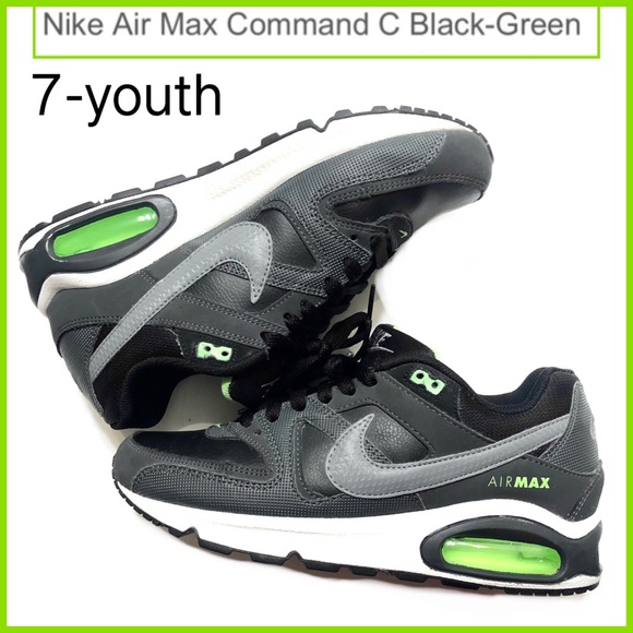 NEON GREEN NIKE AIR MAX COMMAND C-BLACK GREEN - Picture 6 of 13